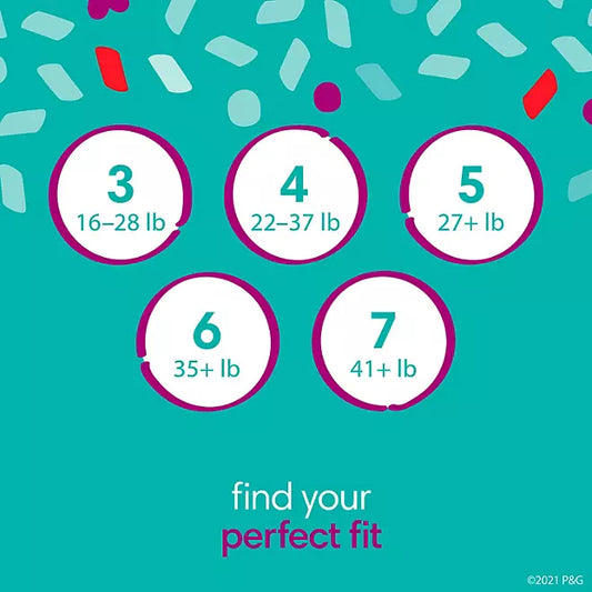 Pampers Cruisers 360 Diapers, Sizes 4–7