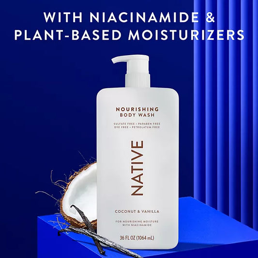 "Native Nourishing Body Wash – Coconut & Vanilla