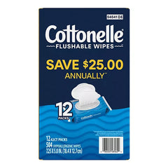 Cottonelle Freshcare Flushable Wipes, 12 ct., 504 wipes