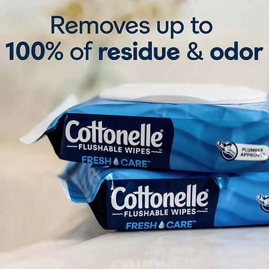 Cottonelle Freshcare Flushable Wipes, 12 ct., 504 wipes