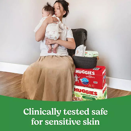 Huggies Natural Care Sensitive Baby Wipes, Fragrance Free, 17 pk., 1088 Wipes