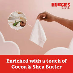 Huggies Nourish Baby Wipes, Cocoa & Shea Butter, 10 pk., 640 Wipes