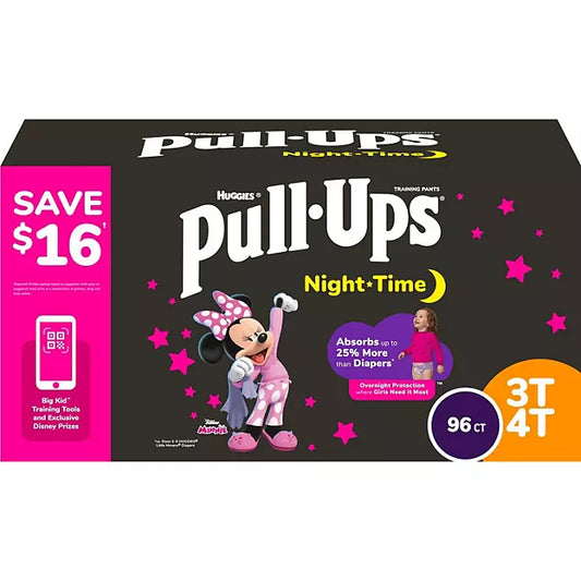 Pull-Ups Night-Time Potty Training Pants for Girls, Sizes 2T-4T