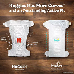 Huggies Little Movers Baby Diapers, Sizes 3–8