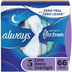 Always Infinity Size 5 Overnight Pads with Wings