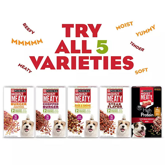 Purina Moist & Meaty Burger Dog Food
