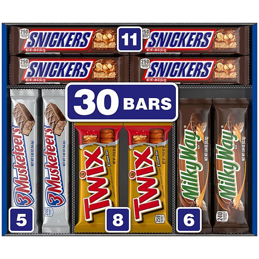 Mars Full-Size Chocolate Candy Bars Variety Pack