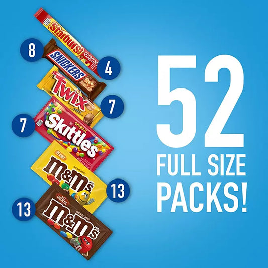 Mars Fundraiser Candy Bar Variety Pack