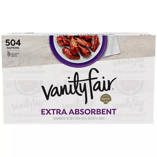 Vanity Fair Extra Absorbent Napkins – 6 Packs