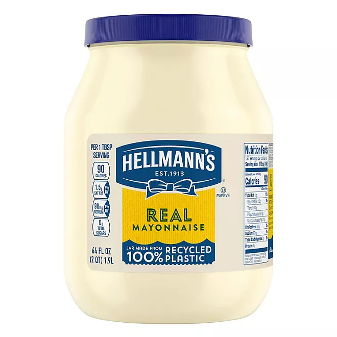 Hellmann’s Real Mayonnaise – 64 oz