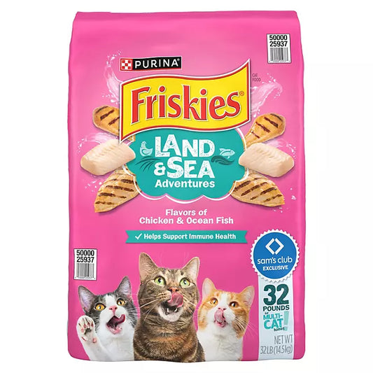 Friskies Land & Sea Adventures Adult Dry Cat Food