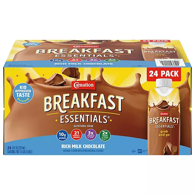Carnation Breakfast Drink – Chocolate – 8 oz (24 ct)