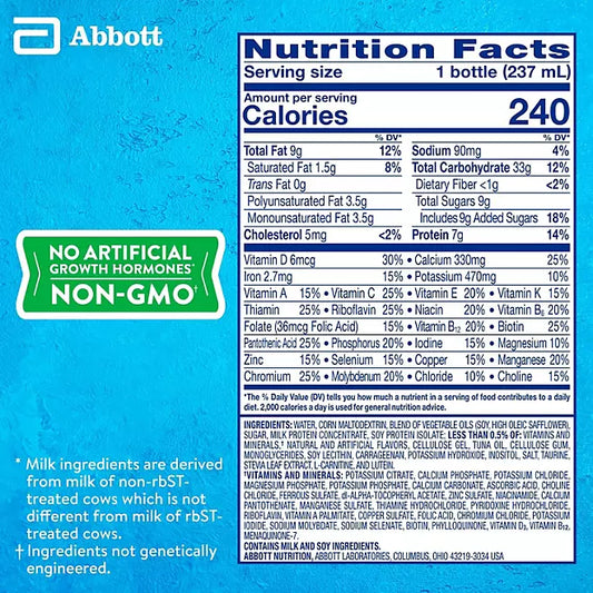 PediaSure Grow and Gain Nutrition Shake for Kids, Vanilla 8 fl. oz., 24 pk.