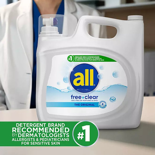all Free Clear Liquid Laundry Detergent, The Original, 166 Loads
