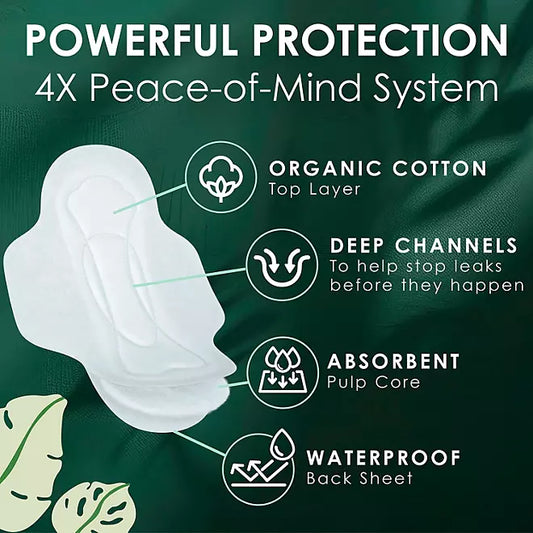 Ultra Thin Organic Cotton Pads with Wings
