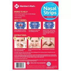 Member's Mark Extra Strength Drug Free Nasal Strips, Tan, 44 ct.
