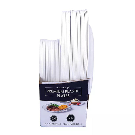 Member's Mark Premium Plastic Heavyweight Plates, Combo Pack