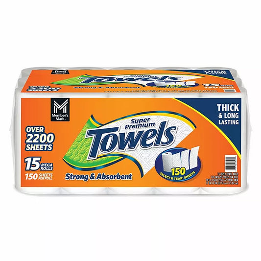 Member's Mark Towels – 150 Sheets/Roll