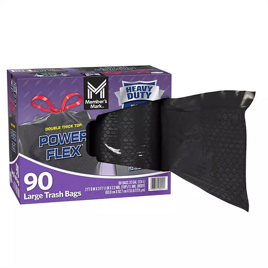 Member's Mark Power Flex 33-Gallon Large Trash Bags