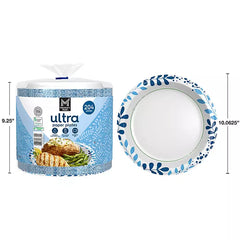 Member's Mark Ultra Dinner Paper Plates, 10", 204 ct.