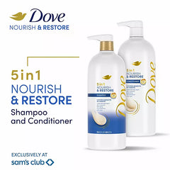 Dove Nourish & Restore 5-in-1 Conditioner,