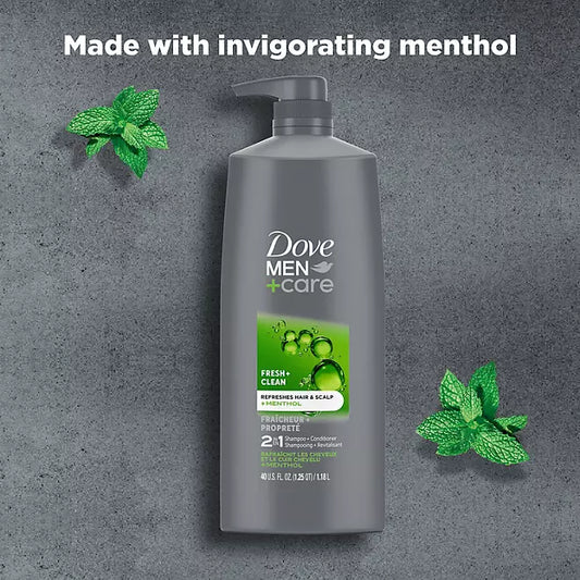 Dove Men Care Fresh & Clean 2-in-1 Shampoo + Conditioner