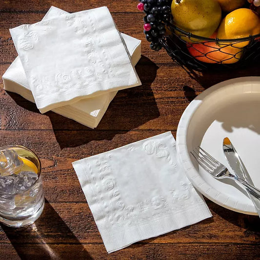 Member's Mark Ultra Premium 2-Ply White Napkins, 6 pks., 110 napkins/pk