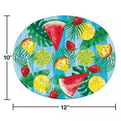 Member's Mark Summer Oval Paper Plates, 10″