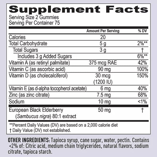Member's Mark Elderberry Immune Health Gummies, 150 ct.