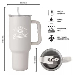 Logo Brands Georgia Bulldogs Stainless Steel Tumbler Set
