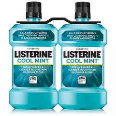 Listerine Cool Mint Antiseptic Mouthwash – 50.7 fl. oz, 2 Pack