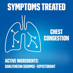 Mucinex 12-Hour Chest Congestant & Mucus Relief Tablets, 600 mg Guaifenesin 120 ct.