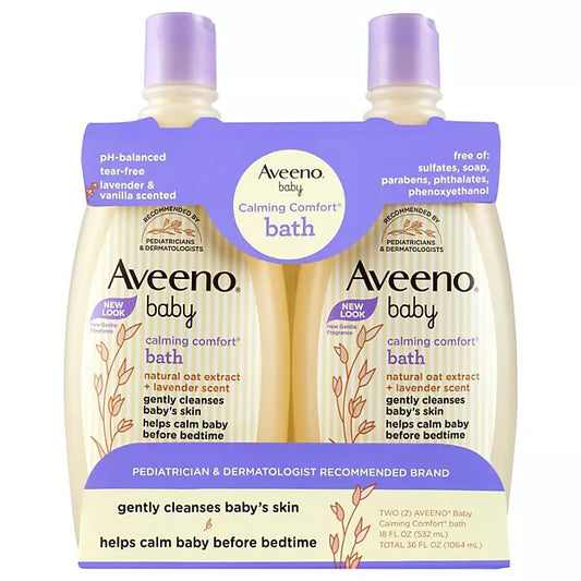 Aveeno Baby Calming Comfort Bath Wash (18 fl. oz., 2-pack):