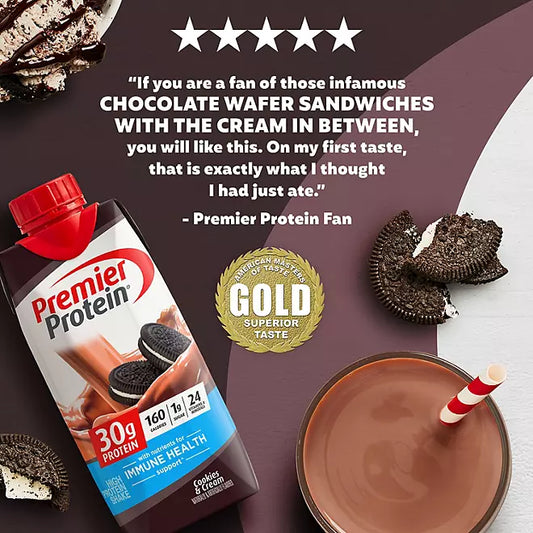 Premier Protein 30g High Protein Shake, Cookie Dough, 11oz., 15 pk.