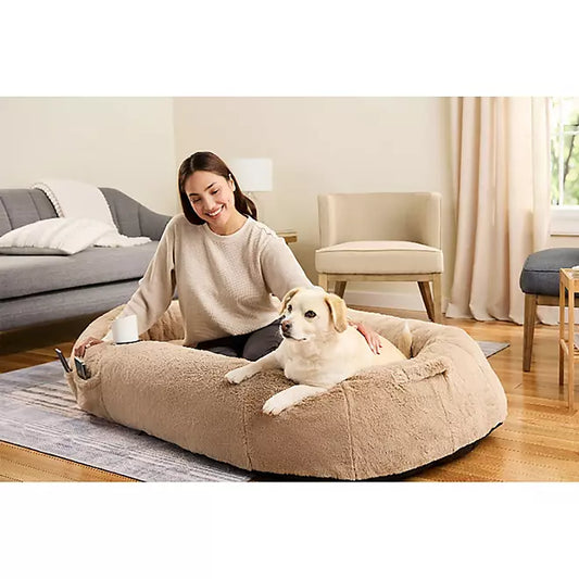 Snuggle Cuddler Oversized Plush Human Dog Bed
