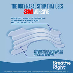 Breathe Right Extra Strength Nasal Strips, For Sensitive Skin, Clear, 72 ct.