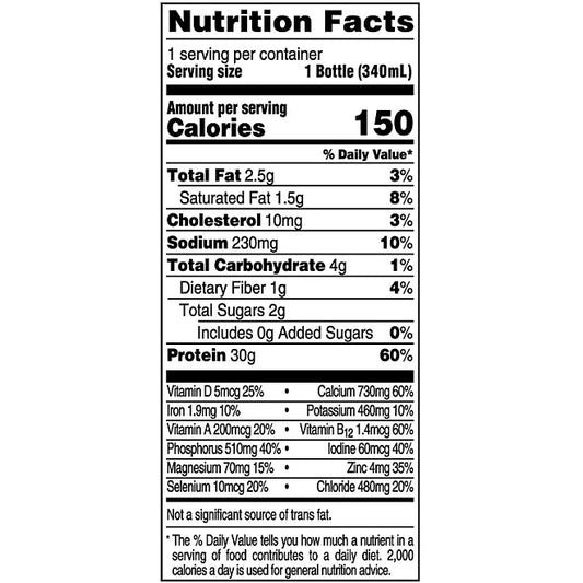 Fairlife Nutrition Plan 30g Protein Shake, Chocolate, 11.5 fl. oz., 12 pk.