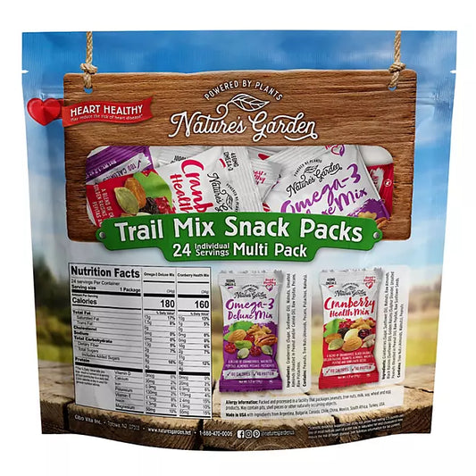 Nature’s Garden Organic Trail Mix Snack Packs