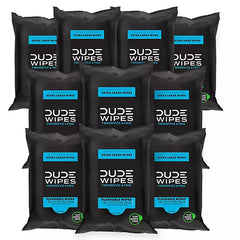 DUDE WIPES XL Flushable Wipes, 10 Packs (180 Wipes Total)