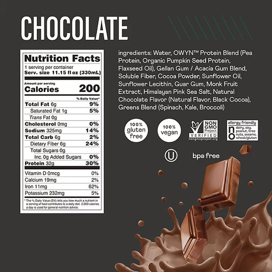 OWYN Pro Elite Protein Shake – 32g – Chocolate (15 ct)