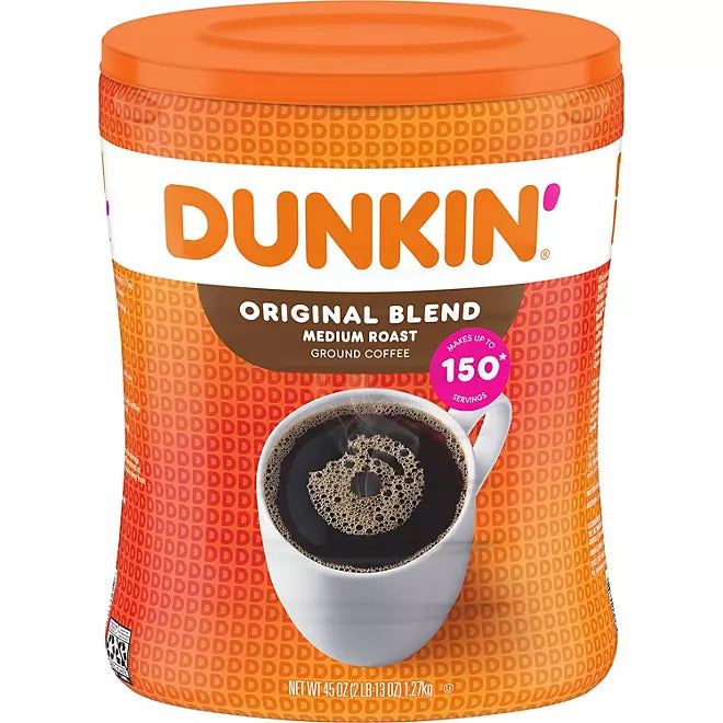 Dunkin' Medium Roast Ground Coffee 45 oz