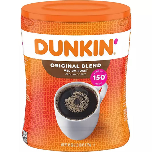 Dunkin' Medium Roast Ground Coffee 45 oz