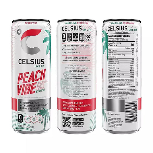Celsius Vibe Sparkling Energy Drink Variety Pack