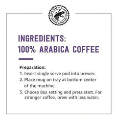 Solimo Dark Roast Coffee Pods, Compatible with Keurig 2.0 K-Cup Brewers 100 Count(Pack of 1)