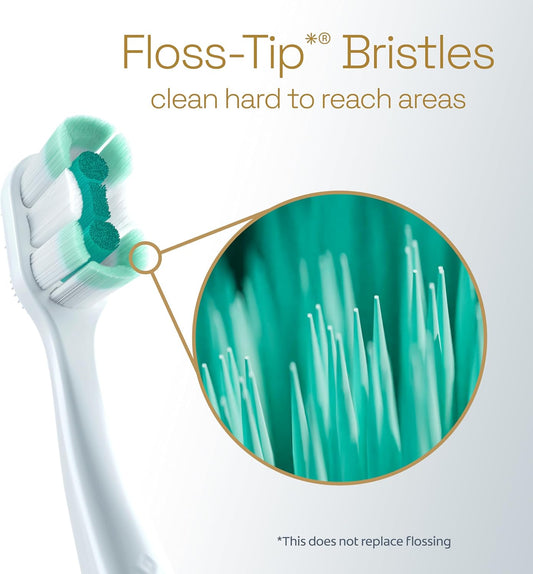 Colgate Total Active Prevention Foaming Clean Soft Toothbrushes, Soft Bristle Toothbrush Pack for Plaque Removal, Helps Reach Deeper Along The Gumline and Between Teeth, White, 2 Pack