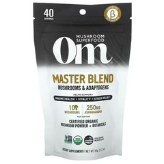 Organic Mushroom Nutrition Master Blend Mushrooms & Adaptogens 3.17 oz Pwdr Om Master Blend