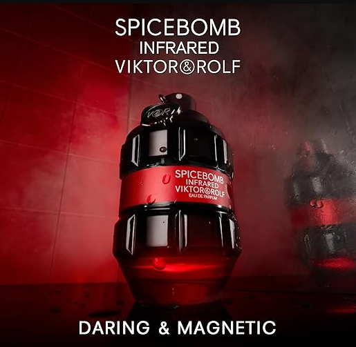 Viktor&Rolf - Spicebomb Infrared Eau de Parfum - Woody & Spicy - Cologne for Men - With Notes of Leather & Cinnamon - 3 Fl Oz Viktor & Rolf