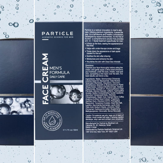 Particle 6-in-1 Face Cream for Men Anti-Aging Moisturizer, Reduces Wrinkles, Dark Spots & Eye Bags, Pack of 1 (1.7 oz. Retail outlet
