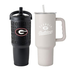 Logo Brands Georgia Bulldogs Stainless Steel Tumbler Set